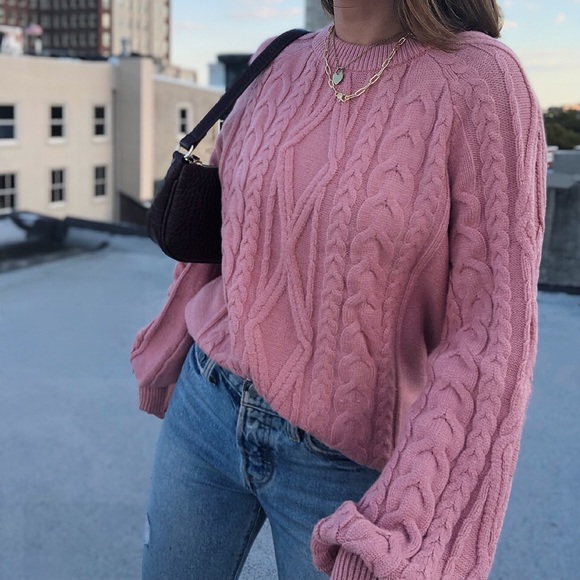 Last 1 ✨Freja Cable Knit Puff Sleeve Sweater - Picture 4 of 8